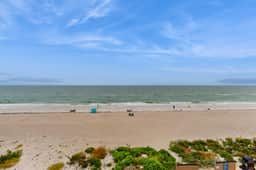 Gulf front condo with pool beach access balcony and central AC dog friendly
