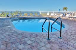 Gulf front condo with pool beach access balcony and central AC dog friendly