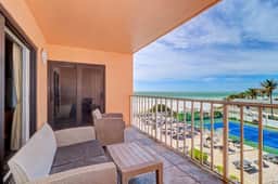 Waterfront condo with pool hot tub tennis and beach access