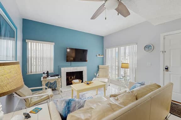Water view condo with balcony grill heated pool hot tub and sauna walk to beach - Image 2