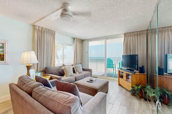 Third Floor Gulf Front Condo in Sand Castle I