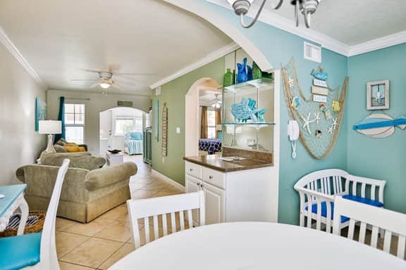 1st floor condo with private dock easy beach access heated pool and patio