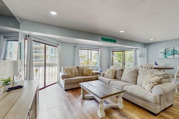 Gulf side condo with heated pool hot tub central AC and WD snowbird friendly - Image 2
