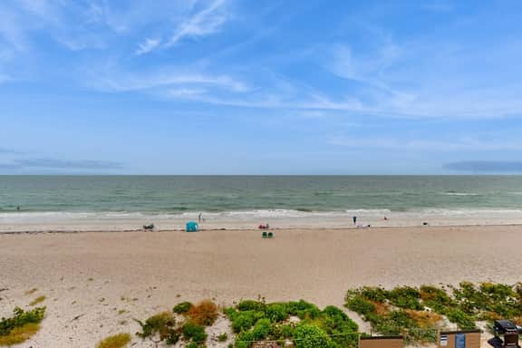Gulf front condo with pool beach access balcony and central AC dog friendly