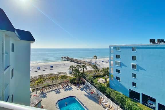 5th floor condo with pool and Gulf views private balcony outdoor pool - Image 2