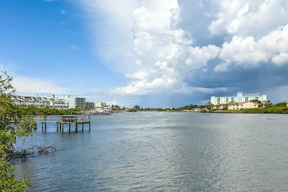 Renovated condo with on site pool beach access and modern charm