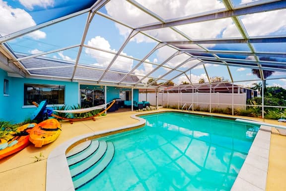 Dog friendly house with water view dock and beach access snowbirds welcome