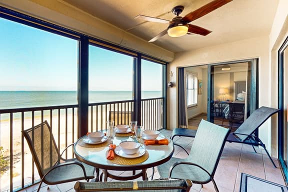 Beachfront condo with Gulf views pool sauna and direct beach access
