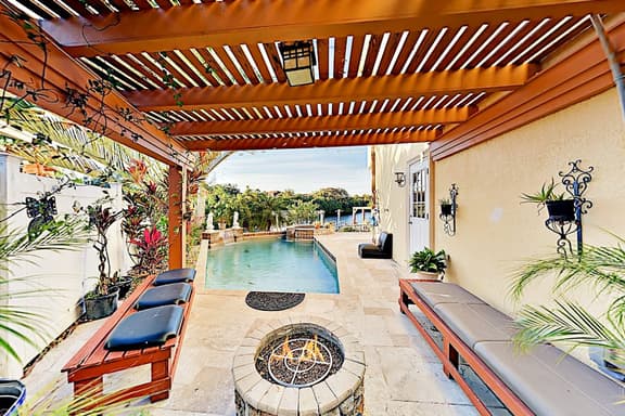 Waterfront Wonder Private Pool Spa and Outdoor Kitchen Game Room and Dock